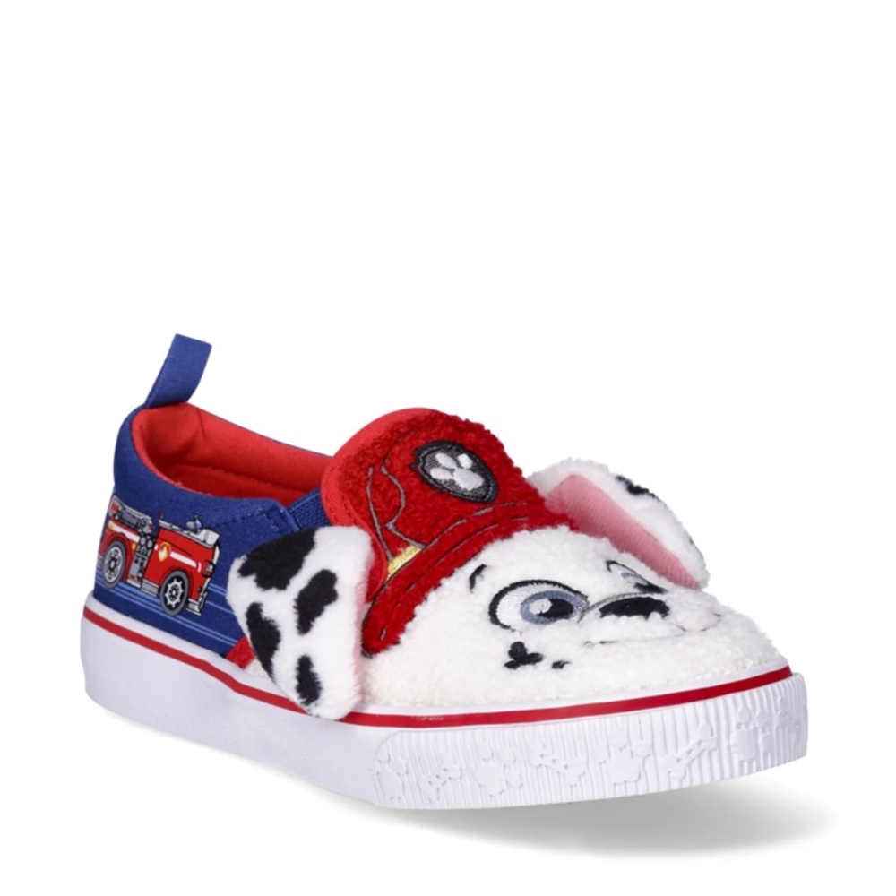 Paw Patrol Toddler Unisex Fuzzy Canvas Slip On Sneakers Shoes Size 10T NWT - Picture 2 of 9